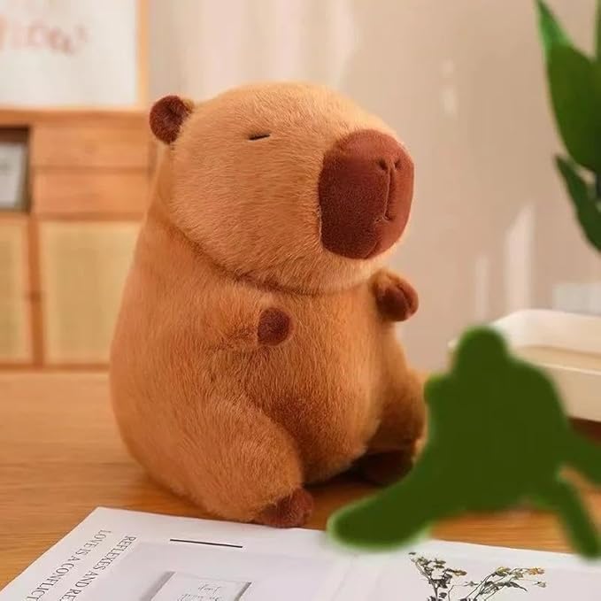 EITHEO Baby Stuffed Animal Plushie – 30 cm Huggable Soft Teddy Plush Toy for Kids, Girls & All Ages, Adorable Cuddly Stuffed Toy, Multicolor (Capybara) - Image 1