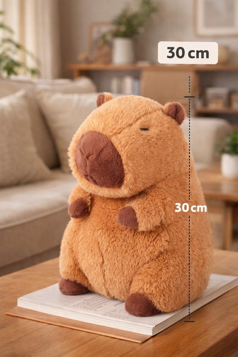 EITHEO Baby Stuffed Animal Plushie – 30 cm Huggable Soft Teddy Plush Toy for Kids, Girls & All Ages, Adorable Cuddly Stuffed Toy, Multicolor (Capybara) - Image 2