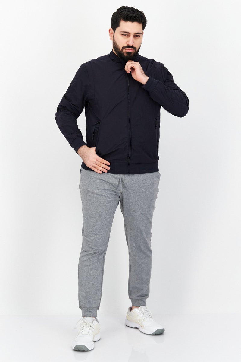 Sorbino Men Plain Windbreaker Jacket , Navy Blue - Image 4