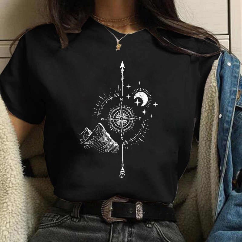 T-Shirt Independent Station Women's Short-Sleeved Wish Spot Temu - Image 5