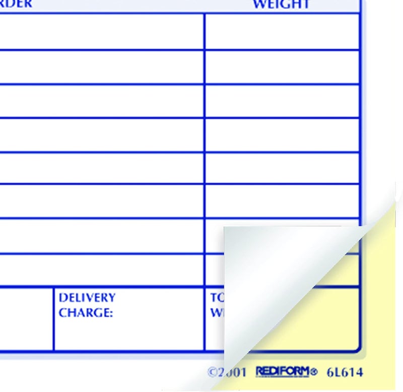 Rediform Carbonless Delivery Receipt Book with Flexible Cover - 50 Numbered Forms - Image 4