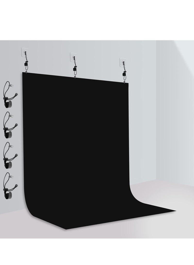GUDOO Photography Backdrops for Wall Mounted Setup Photoshoot Pure Screen Cloth Sheet Background Zoom Polyester Photo Back Drop Pack for Party Photo Video Shoot 3 x 2 m  - Image 1
