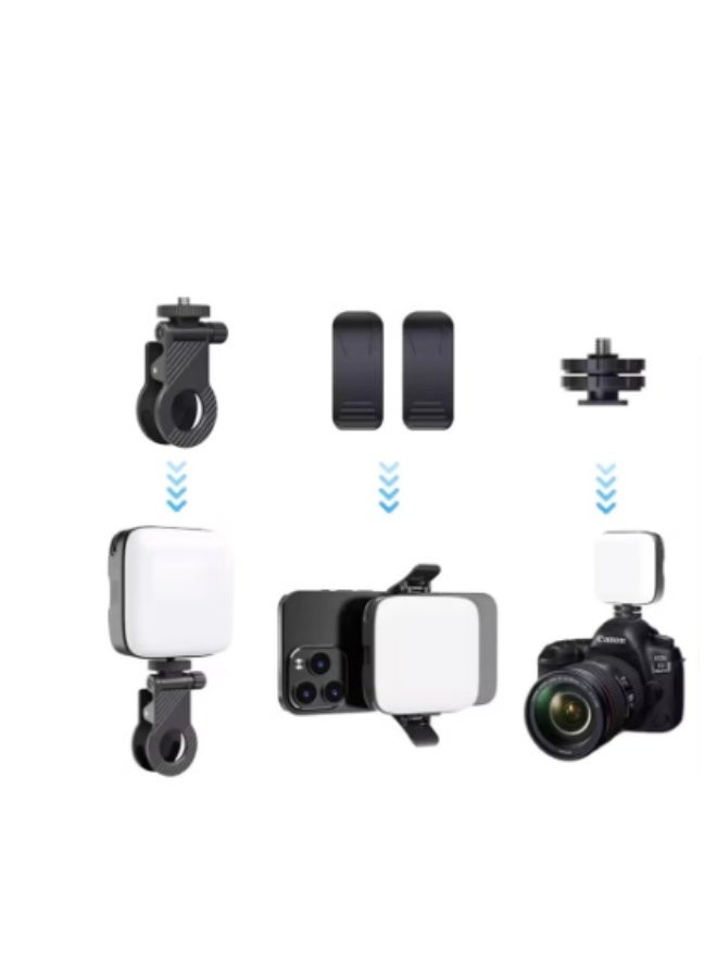 مصباح سيلفي LED قابل لإعادة الشحن وتعديل شدة الإضاءة - إضاءة لمؤتمرات الفيديو على الهواتف المحمولة وأجهزة الكمبيوتر المحمولة - Image 2