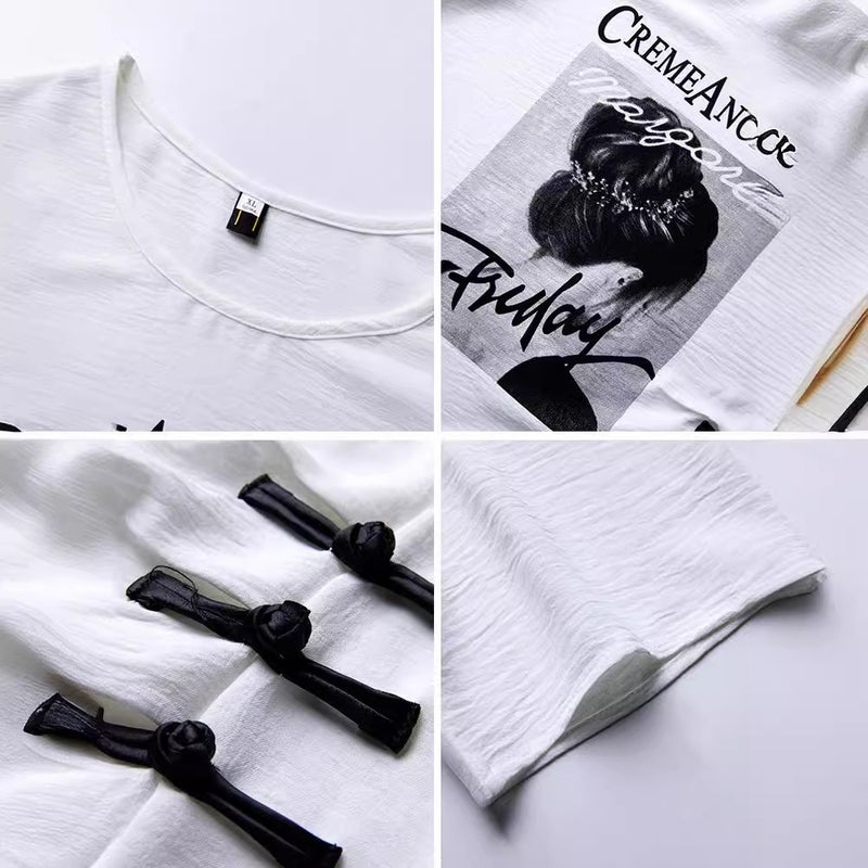 Real S : Spring/ Fashion Loose Short-Sleeve T-Shirt, Plus-Size European Design, Slimming And Body-Covering Top - Image 5