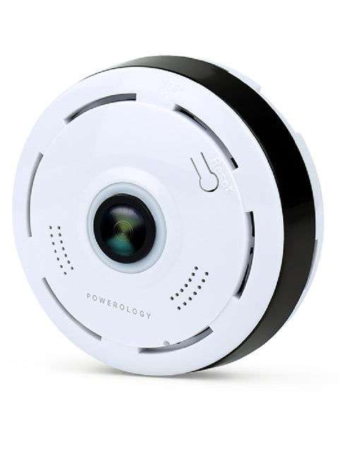 Camera 360 /Ultra Wide Angle Lens/ Full HD Resolution / Easy to Use - White