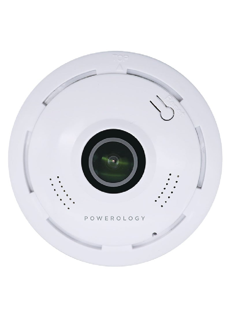 Powerology - Camera 360 /Ultra Wide Angle Lens/ Full HD Resolution / Easy to Use - White - Image 1
