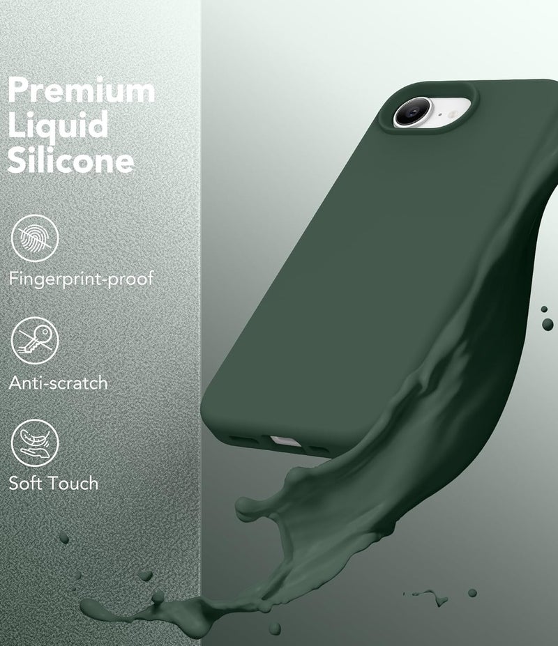iPhone 17e Case Soft Silicone Cover with Microfiber Lining Case For iPhone 17e Anti-Scratch Flexible Shockproof Protective Cover For iPhone 17e 6.1’’ - Image 3