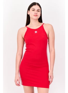 adidas Originals Women Sportswear Fit Outdoor Dress, Red  - Image 1