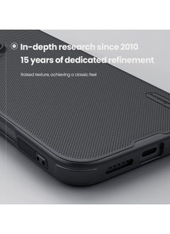 Nillkin Nillkin Case Cover Super Frosted Pro  Magnetic Wireless Charging  Case Anti-Scratch & Slip For Iphone 16 Pro Max (Black)  - Image 3