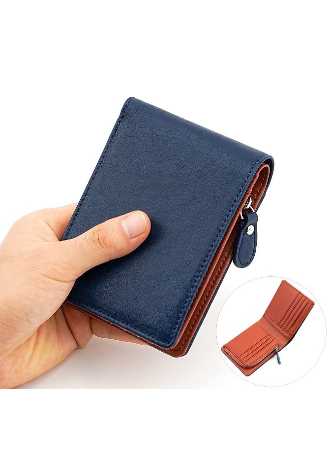 Mark Fairwhale New High-End Short Leather Wallet 