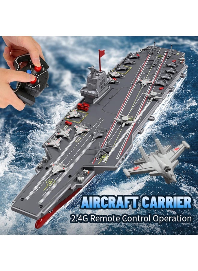 بلو فاير سفينة حربية تحكم عن بعد 2.4G – حاملة طائرات للأطفال والكبار – لعبة DIY مع محرك مزدوج قوي، تحكم سريع بلمسة زر، تحرك في جميع الاتجاهات، إيقاف تلقائي عند نفاد البطارية، لعبة عائمة للمسابقة في المسبح والبحيرات - Image 2