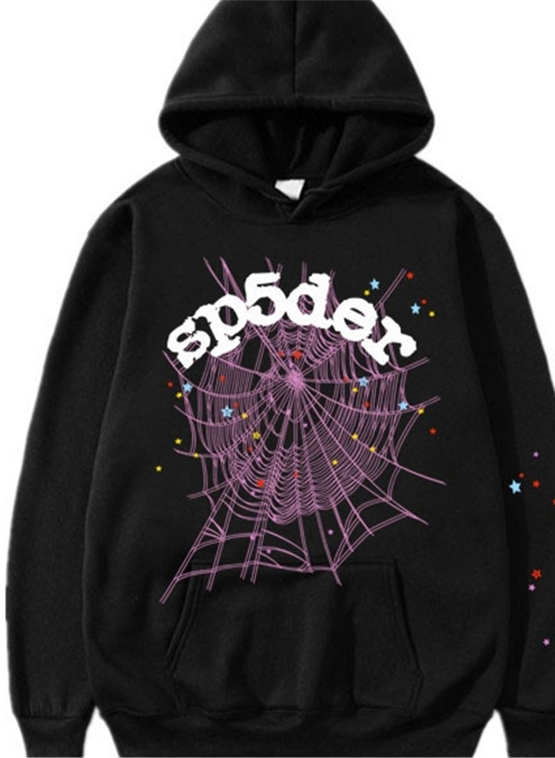Two-piece hip-hop singer printed couple sweatshirts for men and women hooded sweatshirts - Image 2