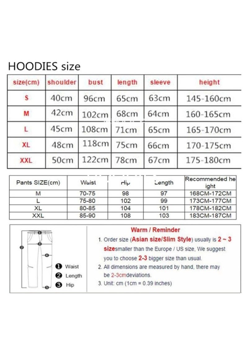 Two-piece hip-hop singer printed couple sweatshirts for men and women hooded sweatshirts - Image 4