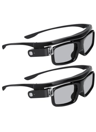 DLP Link 3D Glasses for Aurora, Aurora Pro Rechargeable Active Shutter Glasses Home DLP Projector Glasses Lightweight and Comfortable 3D Glasses Ghost Free Flicker Free Black 2Pack - pzsku/Z6647432AA986F6F26596Z/45/_/1711332857/52414300-1843-4cb9-9df3-134b804cfa62