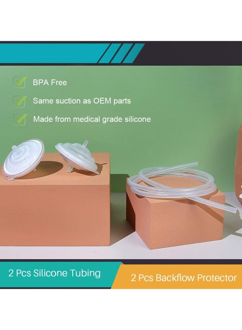 Backflow Protector and Tubing for Spectra Replacement Breast Pump Parts for Spectra S1 Spectra S2 Spectra 9 Plus (Not Original Spectra S2 Accessories) - Image 3