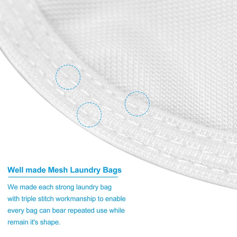 GOGOODA Delicates Laundry Bags, Fine Mesh Wash Bag for Lingerie, Underwear, Bra, Silk, Socks with Hanging Loop - Image 3