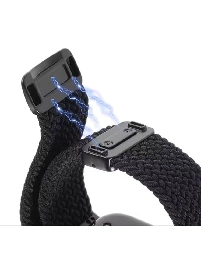 Sports Nylon Braided Strap for Huawei Fit 4 Pro/Fit 4/3 Comfortable Bracelet Quick Release Adjustable For Huawei Watch Fit 3/4/4 Pro Strap (Magnetic D Grey) - Image 2
