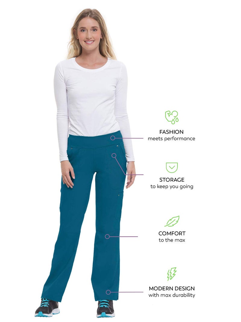 Healing Hands Women's Scrub Pant Tori Cargo Bottoms with 5 Pockets and 2-Way Stretch Fabric 9133, M, Caribbean - Image 5