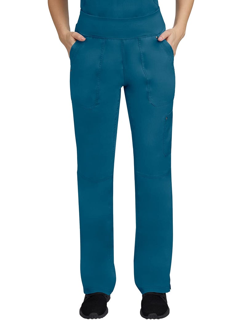 Healing Hands Women's Scrub Pant Tori Cargo Bottoms with 5 Pockets and 2-Way Stretch Fabric 9133, M, Caribbean - Image 1