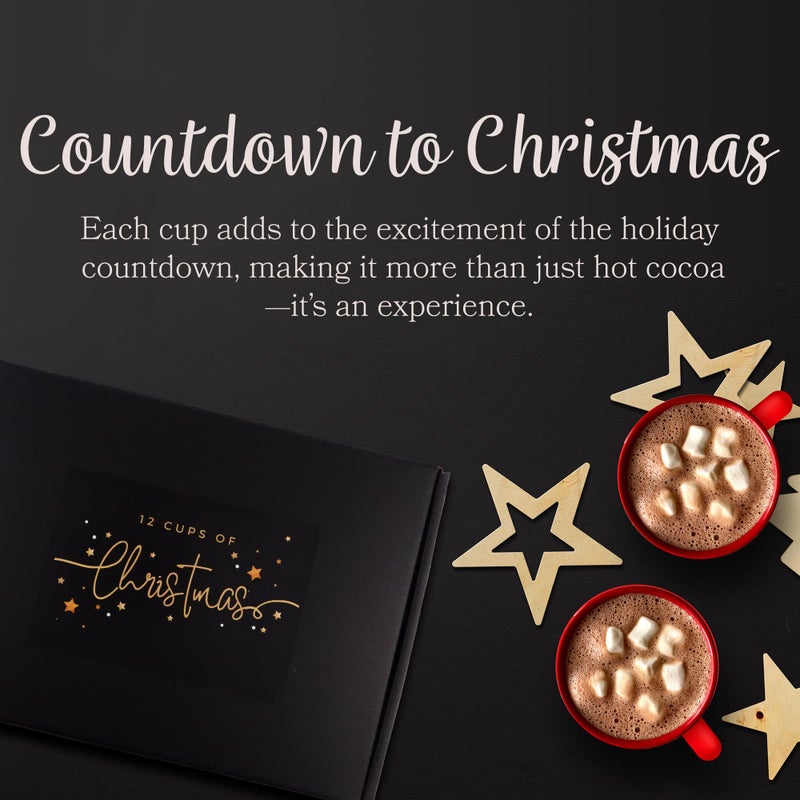 12 Days of Christmas Advent Calendar by Happy Packs, Hot Chocolate Pods Variety Pack, Seasonal Favorites, K Cup Hot Cocoa Advent Calendar 2025 - Image 2