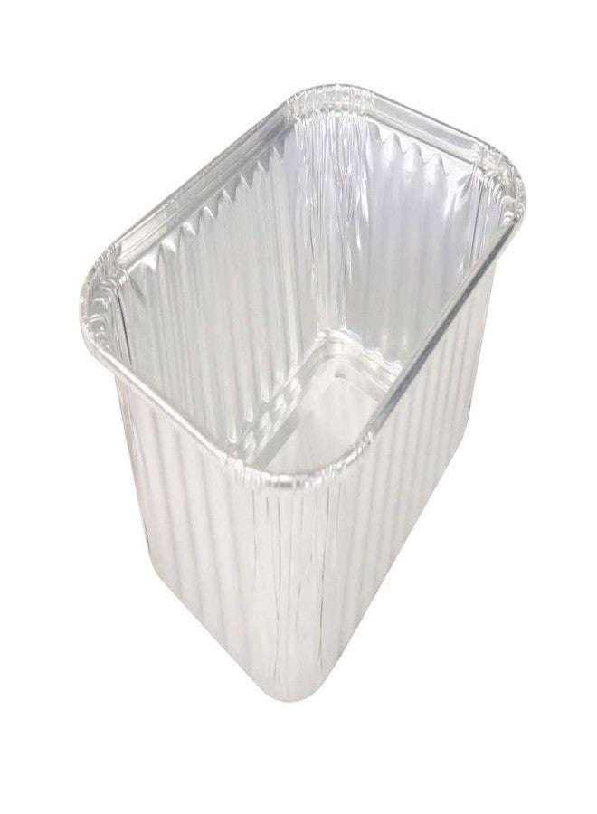 KitchenDance.com KitchenDance Disposable Aluminum Mini Loaf Pans without Lid - 6 Ounces Rectangular Individual Sized Loaf Pans, Aluminum Foil Baking Pans perfect for Cakes, Cobblers - #4004, (Silver, 50) - Image 1