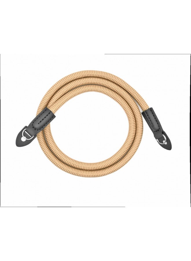 Eorefo Camera Strap Vintage 100cm Nylon Climbing Rope Camera Neck Shoulder Strap for Micro Single and DSLR Camera(Brown) - Image 1