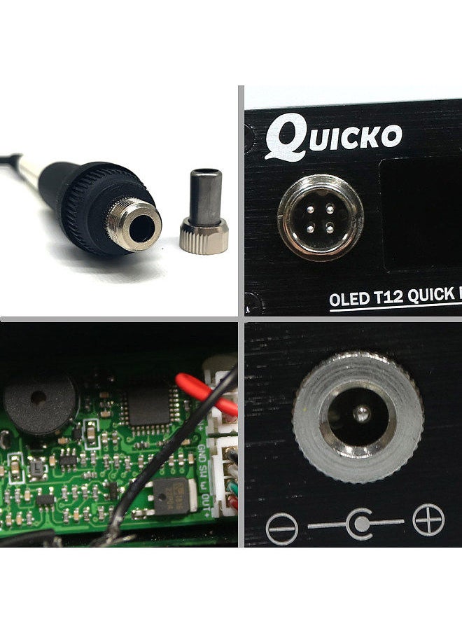 QUICKO Mini T12-942 Soldering Station Kit OLED DIY Solder Electric Tools Welding Iron Tips Temperature Controller with K-Tips and Handle