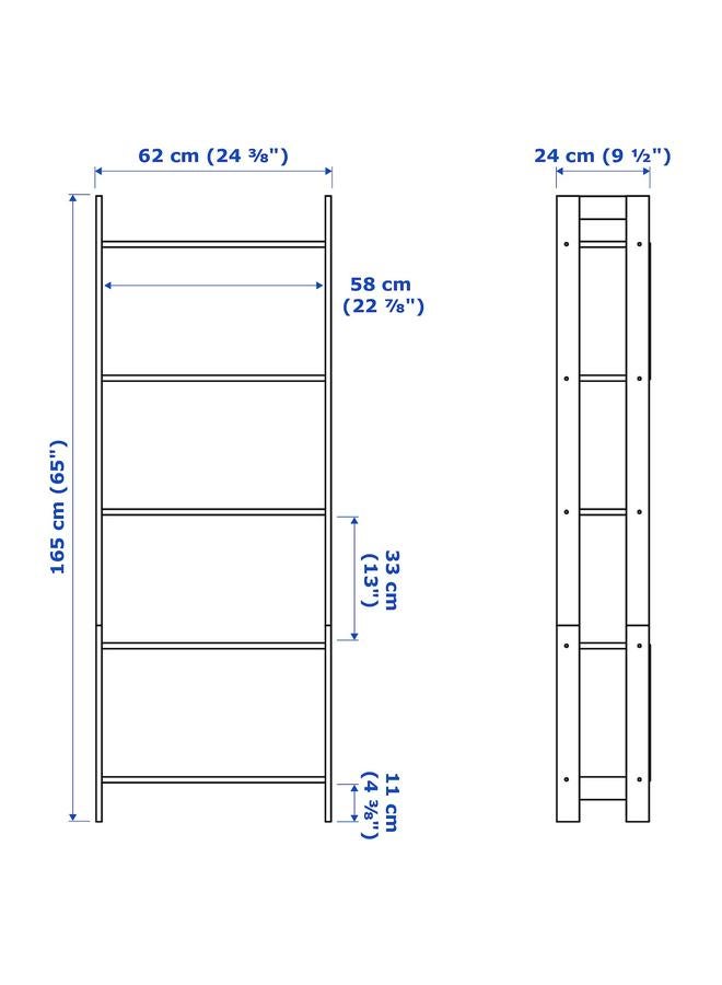 Zaboon Bookcase, Black-Brown, 62X165 Cm - Image 3