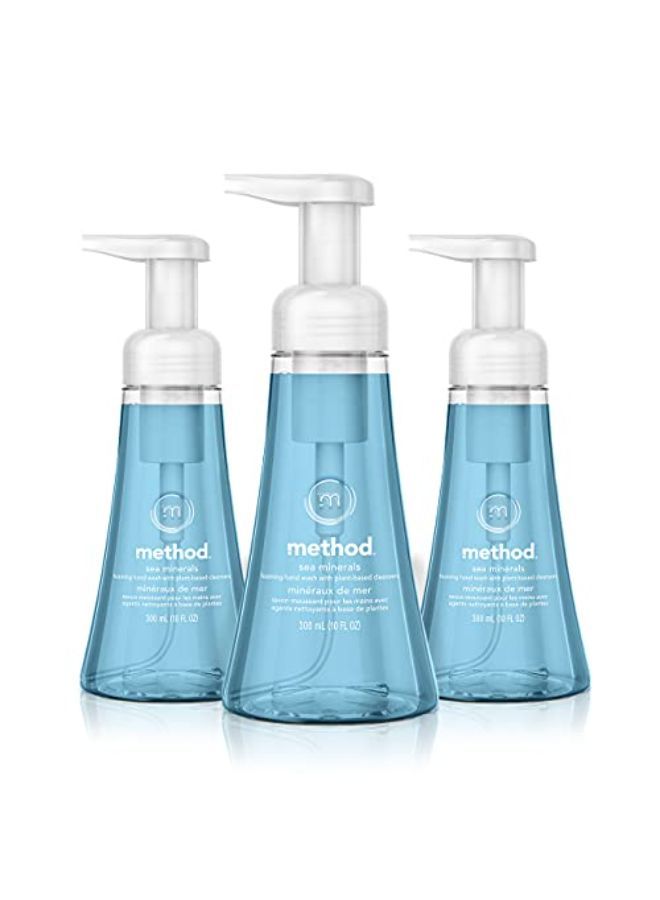 Method Foaming Hand Soap, Sea Minerals, 10 Oz, 3 Pack, Packaging May Vary - Image 1