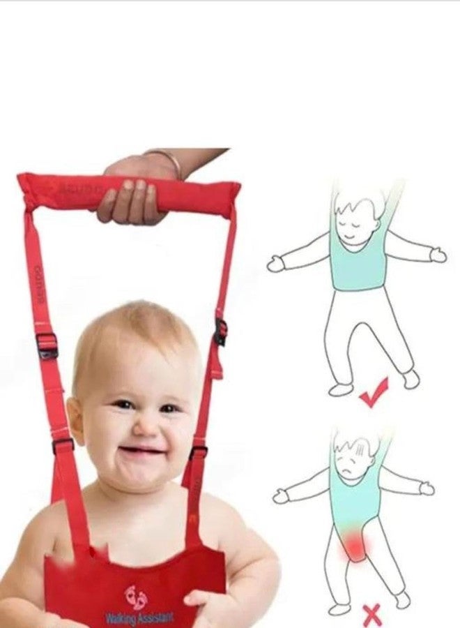 Snugnibble Baby Walking Support Belt - Infant & Toddler Walking Helper with Handle (Red) - Image 3
