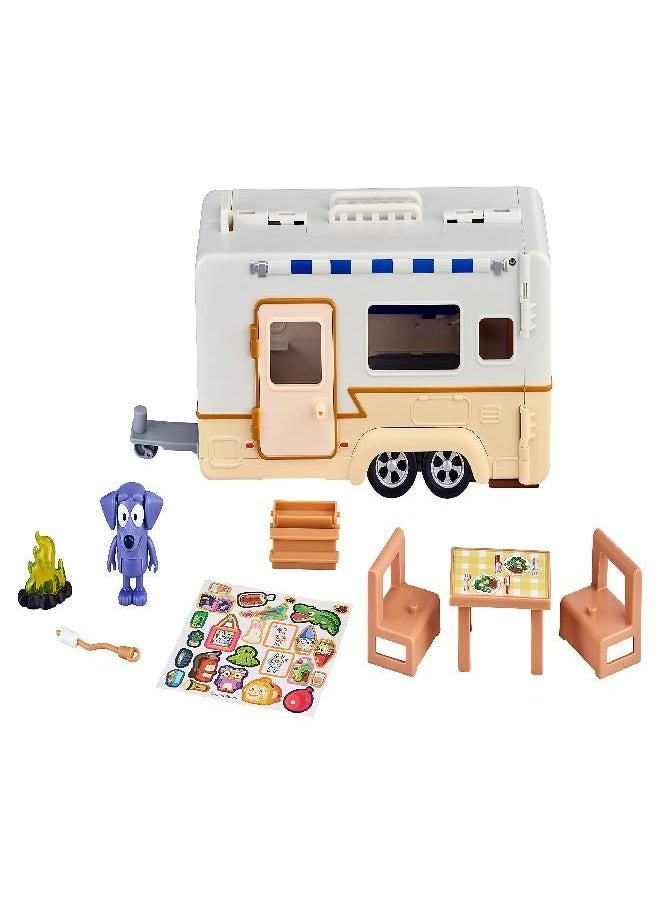 BLUEY - Bluey Caravan Adventure Playset, with 2.5" Jean Luc Figure - Image 1