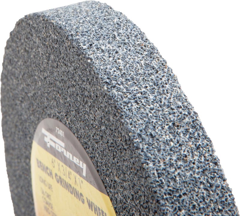 Forney 72400 Bench Grinding Wheel, Vitrified with 1-Inch Arbor, 60-Grit, 6-Inch-by-3/4-Inch - Image 2