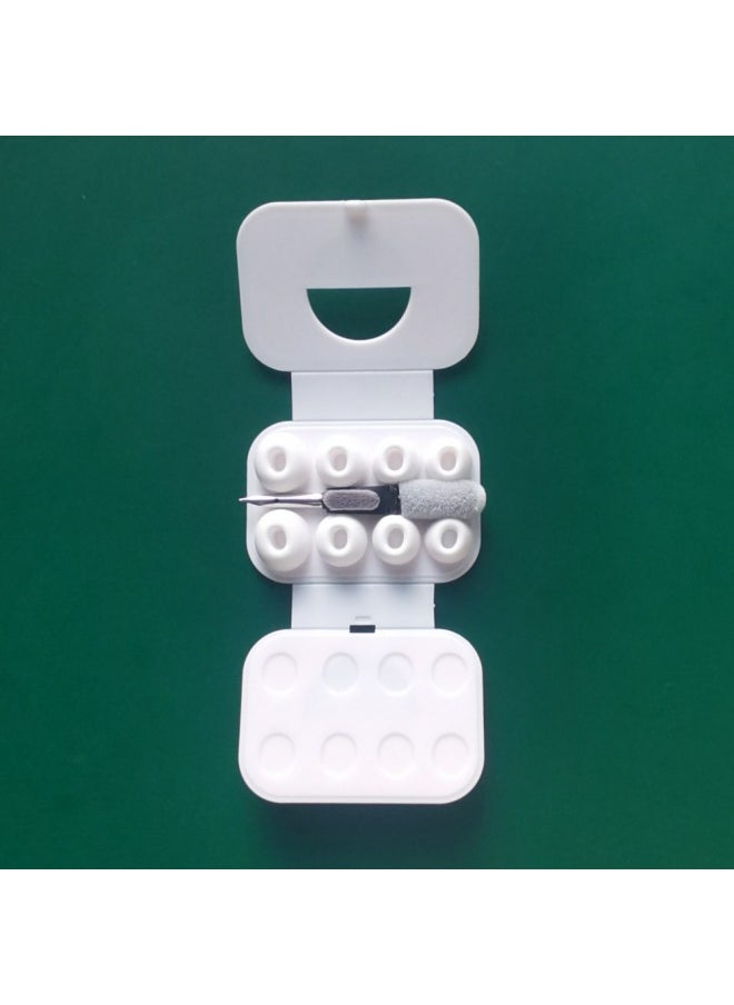 Generic - Suitable For AirPods Apple Original Original Earplugs Earcap Cleaning Pen Polishing Cloth Storage Box Earphone Suit-Specifications:8 Cardboard Pack + Cleaning Pen - Image 1