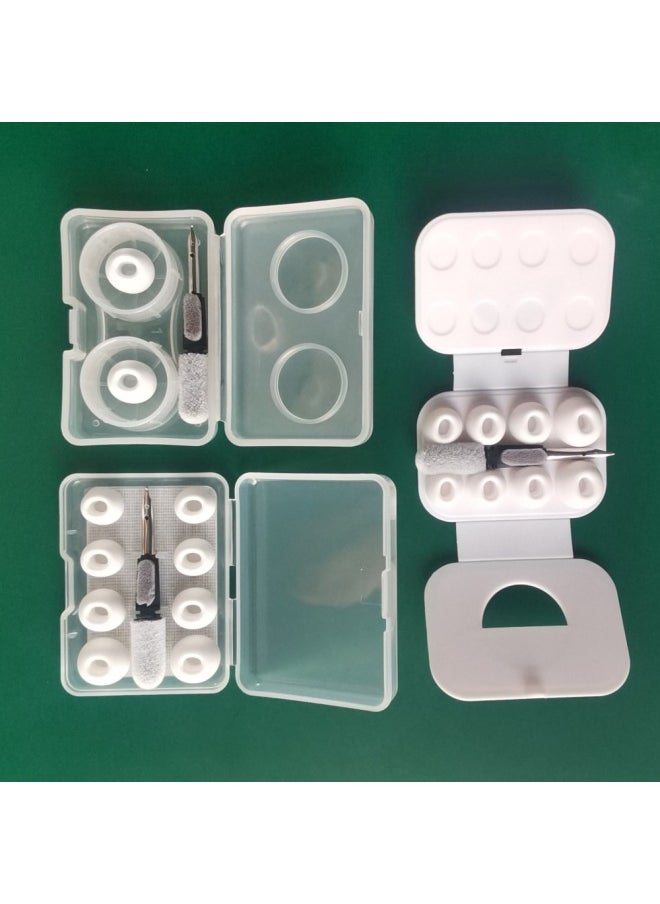 Generic - Suitable For AirPods Apple Original Original Earplugs Earcap Cleaning Pen Polishing Cloth Storage Box Earphone Suit-Specifications:8 Cardboard Pack + Cleaning Pen - Image 1
