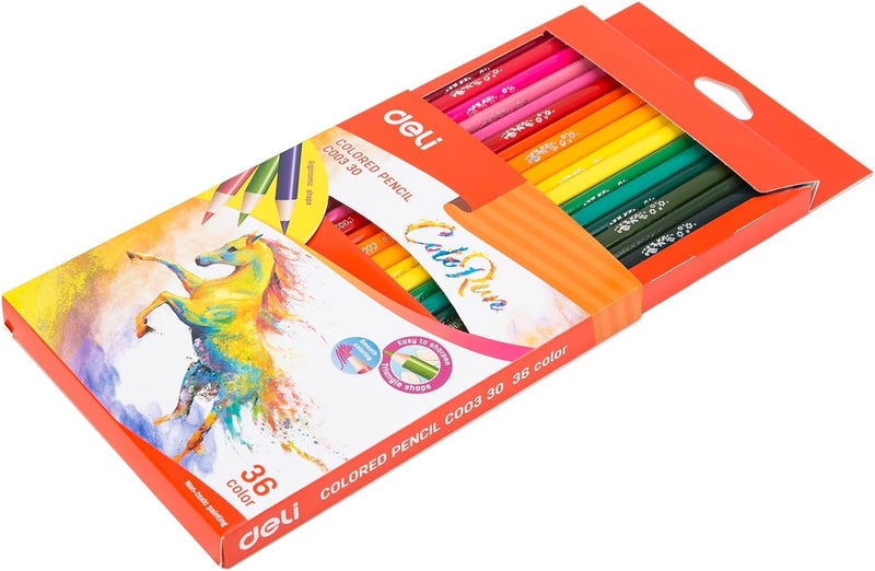 Deli Color Pencil 36 Colours, C003-30 - Image 2