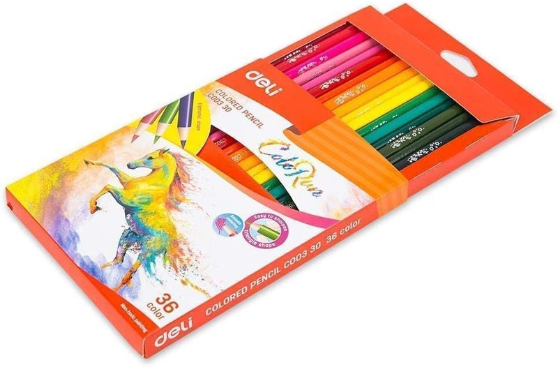 Deli Color Pencil 36 Colours, C003-30 - Image 4