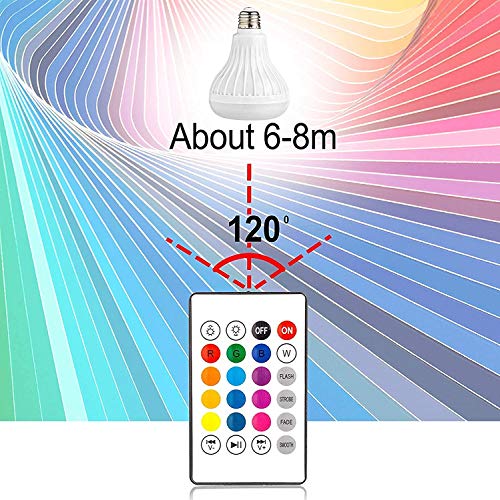 Mawson LED Bluetooth Speaker Bulb Wireless Music Playing Light Lamp with Remote Controller - Image 5
