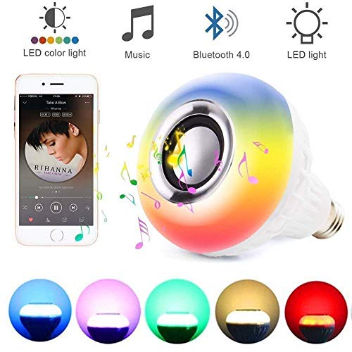Mawson LED Bluetooth Speaker Bulb Wireless Music Playing Light Lamp with Remote Controller - Image 2