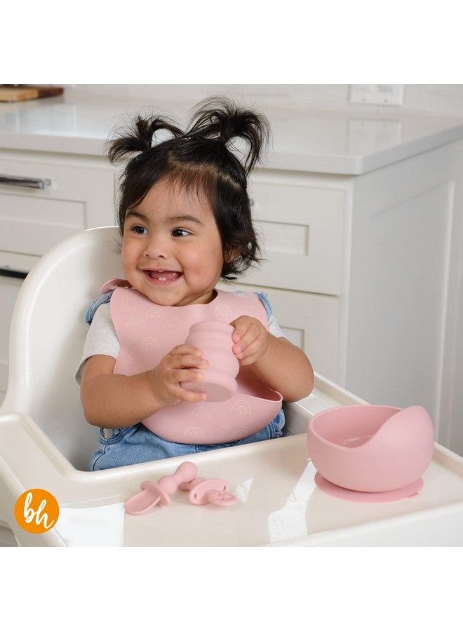 BooginHead by Infantino Baby Led Weaning Supplies, Stage 1 and 2 Self Feeding, 5-Piece Set, Pink - Image 2