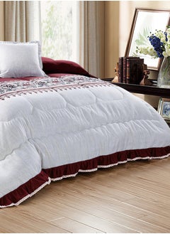 Moon 4 Pieces Single Size 160x210Cm Comforter Set Medium Filling Bedding Set for All Season Includes 1Comforter 1Bedsheet 1Pillow Shams and 1Cushion cases  - Image 3