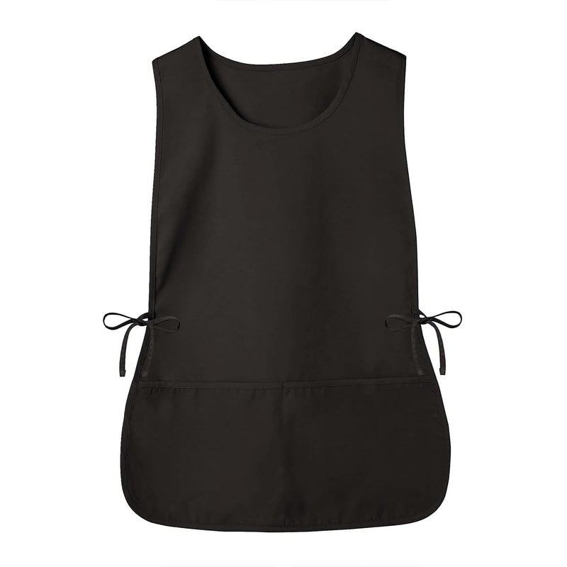 RRBXIA Smock Apron Cobbler Apron with Side Ties and 2 Deep Pockets Unisex Apron for work kitchen (Black, Regular) - Image 1