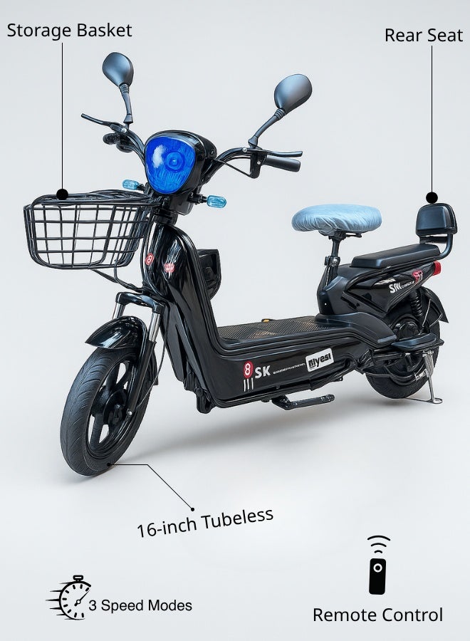 NIYAZI Electric Scooter | Electric Scooter for Adults | Remote Control Electric Bike 48V  | 16 inch tires | Superior Performance, Innovative Design, and Ease of Use - Image 2