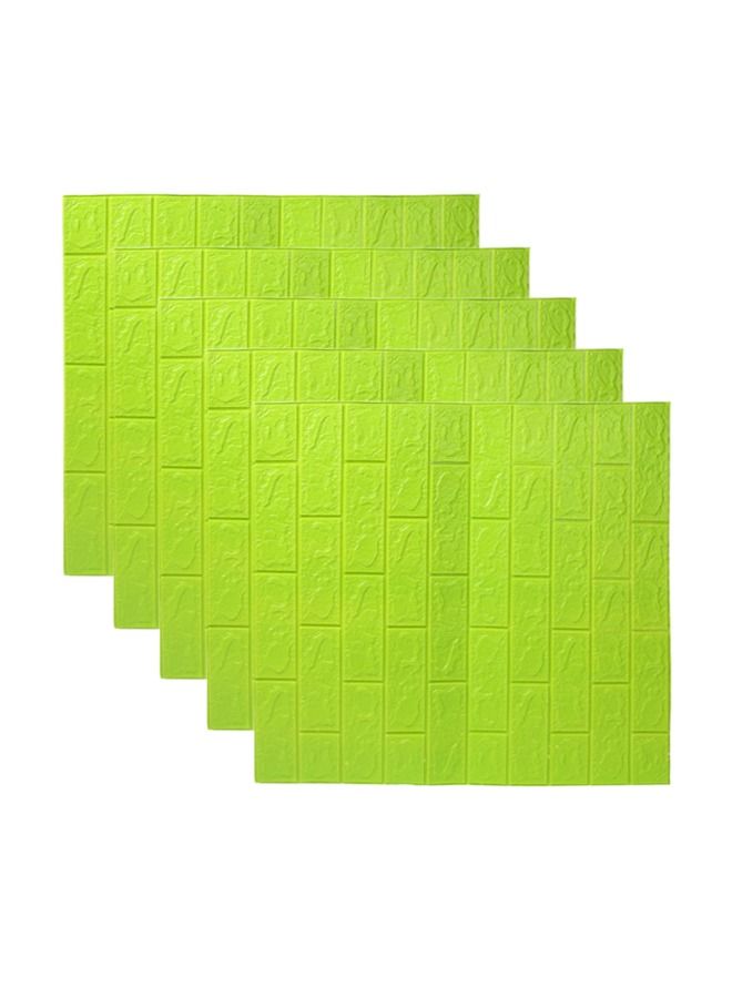 JSAITOYS 5-Piece 3D Wall Panels Sticker With Self-Adhesive Waterproof Brick PE Foam For Interior Wall Decoration  - Image 1