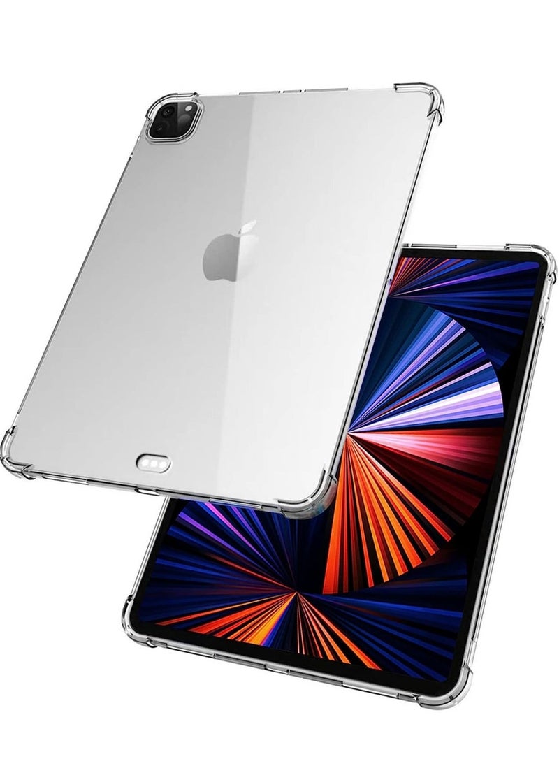 vesus Silicon Clear Case for iPad Pro 12.9'' (5th Gen ) 2021, TPU Shockprooof Back Cover, Slim-Fit Protective Case for iPad Pro 12.9 inch 5th Generation, - Image 2