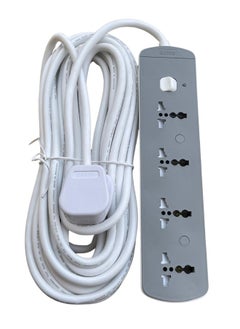 Generic 10 Meter Multi  Power Strips Extension Cord | 4 Sockets Universal Plug Adapter with 10Meter Extra Long Cable Bold Extension Cable | Power Socket | Extension Board | Extension Cable | Extension Socket For Home ,Office ,Kitchen ,Travel And More ((10Meter)) ((Multi))  - Image 1