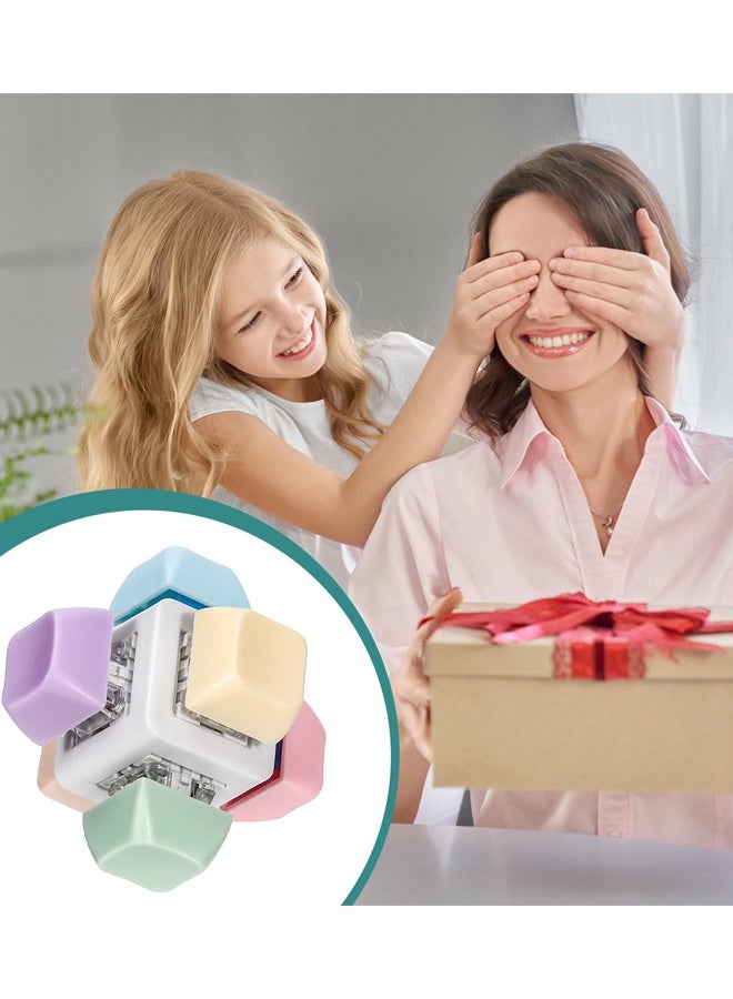 قطعتان من لعبة لوحة المفاتيح المكعبة لتخفيف التوتر، سلسلة مفاتيح على شكل لوحة مفاتيح، ألعاب لتخفيف الضغط، زر ضغط الفقاعات، هدايا حسية لتخفيف التوتر والقلق - Image 5