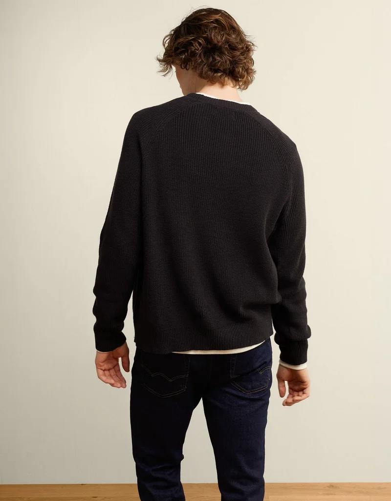 American Eagle  AE Shaker Stitch Sweater  | Best Price UAE