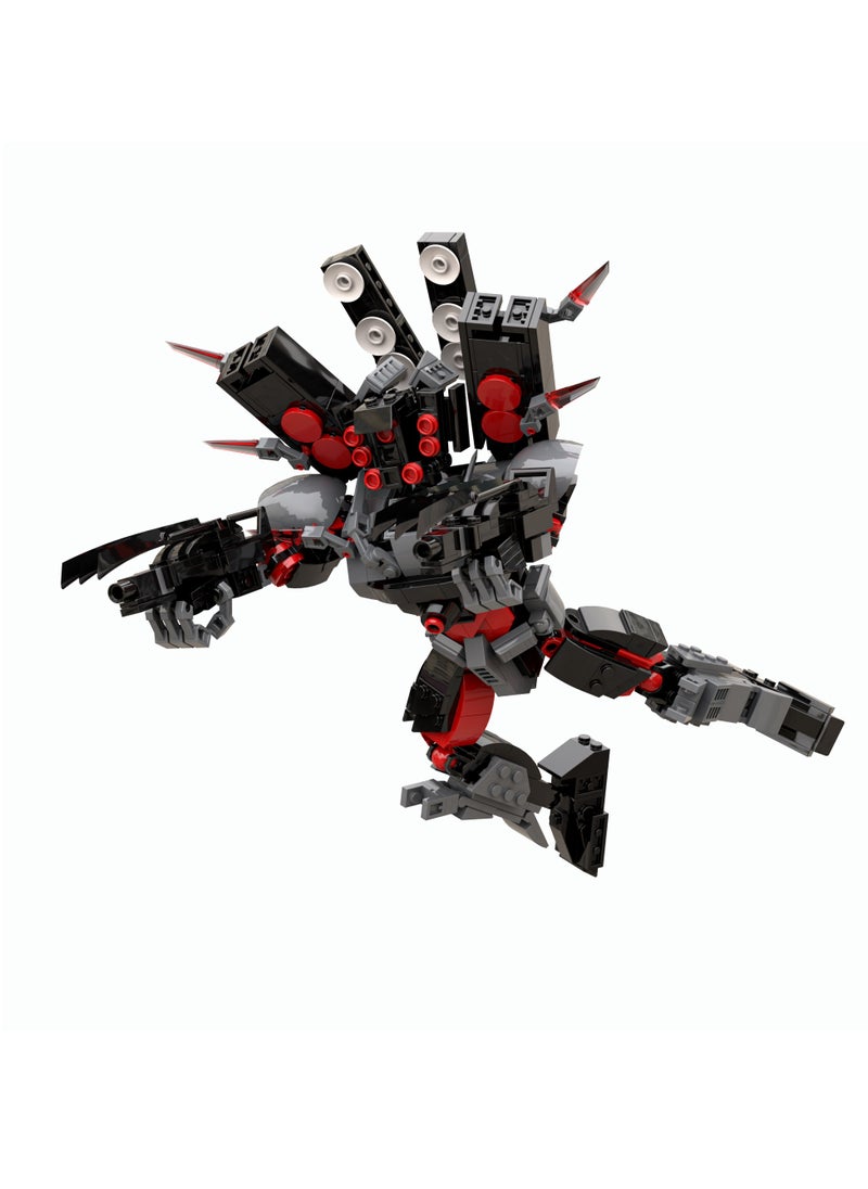 General Skibidi Toilet Man Toy Building Blocks 727Pcs Guitar Player Enhanced Edition Toy Ideas Toys Battle Horror Game Model Ideas Toys Gifts for Adult & Kids  - Image 3
