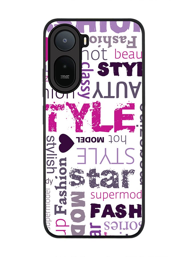 Stylizedd Rugged Case for Xiaomi Redmi A7 Pro 4G / Poco C81 / Poco C81 Pro / Poco C85x 5G- Slim Fit Hybrid Rubber Cover Fashion Statement