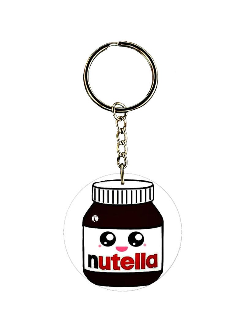 مفتاح مزدوج الجوانب مطبوع عليه نوتيلا